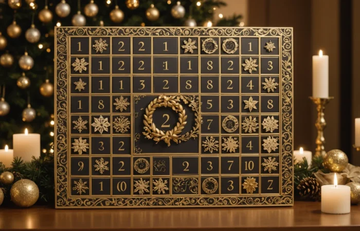 calendrier de l'avent cheveux bouclés