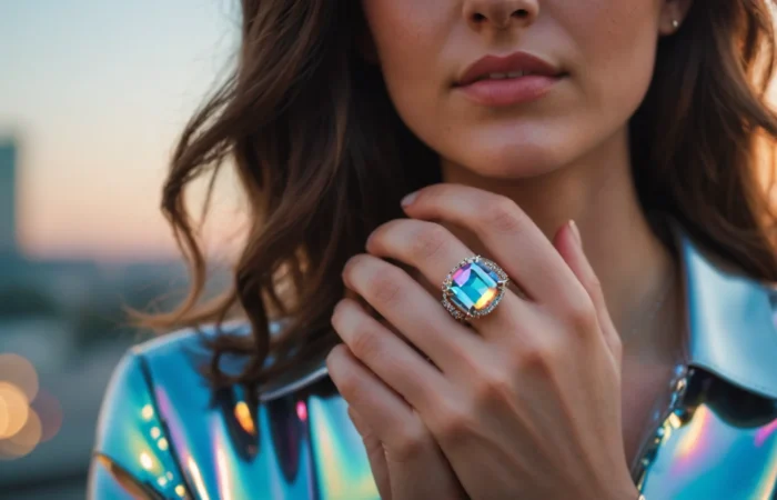 bague holographique